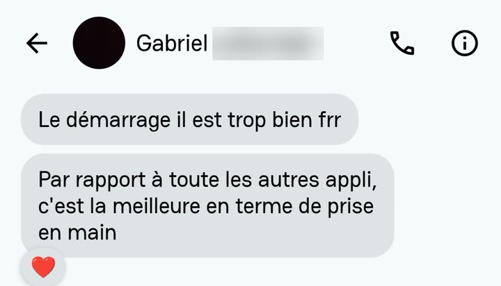 Message de Gabriel à propos de Livetime